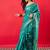 Blue woven design zari banarasi saree