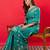 Blue woven design zari banarasi saree