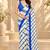 Checked satin ready to wear saree
