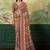 Multicolor ethnic motifs mirror work silk blend designer saree