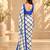 Checked satin ready to wear saree