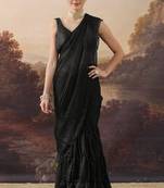 Shoulder pre-pleated two-tone ready to wear saree