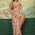 Multicolor floral mirror work silk blend designer saree