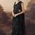 Shoulder pre-pleated two-tone ready to wear saree