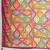 Multicolor floral mirror work silk blend designer saree