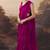Shoulder pre-pleated two-tone ready to wear saree
