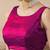 Magenta solid satin ruffle ready to wear saree with ruffles