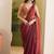 Shoulder pre-pleated pure georgette ready to wear saree
