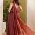 Shoulder pre-pleated pure georgette ready to wear saree