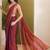 Shoulder pre-pleated pure georgette ready to wear saree