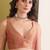 Shoulder pre-pleated pure georgette ready to wear saree