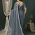 Grey embellished sequinned saree