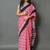 Pink ethnic motifs silk cotton saree