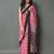 Pink ethnic motifs silk cotton saree