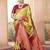 Lime ethnic motif zari woven kanjeevaram saree