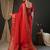 Red woven design zari banarasi saree