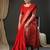 Red woven design zari banarasi saree