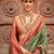 Green woven design printed zari  patola saree