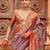 Purple woven design zari traditional festive wear patola saree