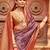 Purple woven design zari traditional festive wear patola saree