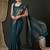 Teal woven design zari banarasi saree