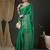 Teal woven design zari banarasi saree
