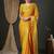 Yellow woven design zari banarasi saree