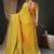 Yellow woven design zari banarasi saree