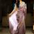Mauve embellished tissue saree