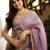 Mauve embellished tissue saree