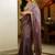 Mauve embellished tissue saree