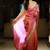 Pink solid embellished mirror work tissue celebrity saree
