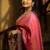 Pink solid embellished mirror work tissue celebrity saree