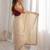 Cream embellished sequinned  georgette saree
