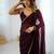 Maroon maroon embellished  chiffon sarees