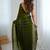 Green green embellished  chiffon sarees