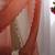 Brown ombre embroidered party wear  chiffon saree with matching blouse