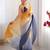 Mustard scallop border  chiffon saree