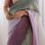 Green women ombre embroidered chiffon saree