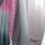 Pink women ombre dyed embroidered  chiffon saree