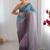 Blue embellished ethnic embroidered saree