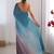 Blue embellished ethnic embroidered saree