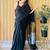 Black colourblocked  cotton saree