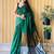 Green women colourblocked  cotton saree