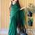 Green women colourblocked  cotton saree