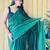 Green women colourblocked  cotton saree