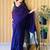 Blue women  cotton khadi saree with blouse