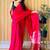 Pink  cotton khadi saree with blouse