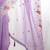 Purple embellished sequinned  chiffon saree