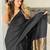 Black  cotton handloom khadi saree